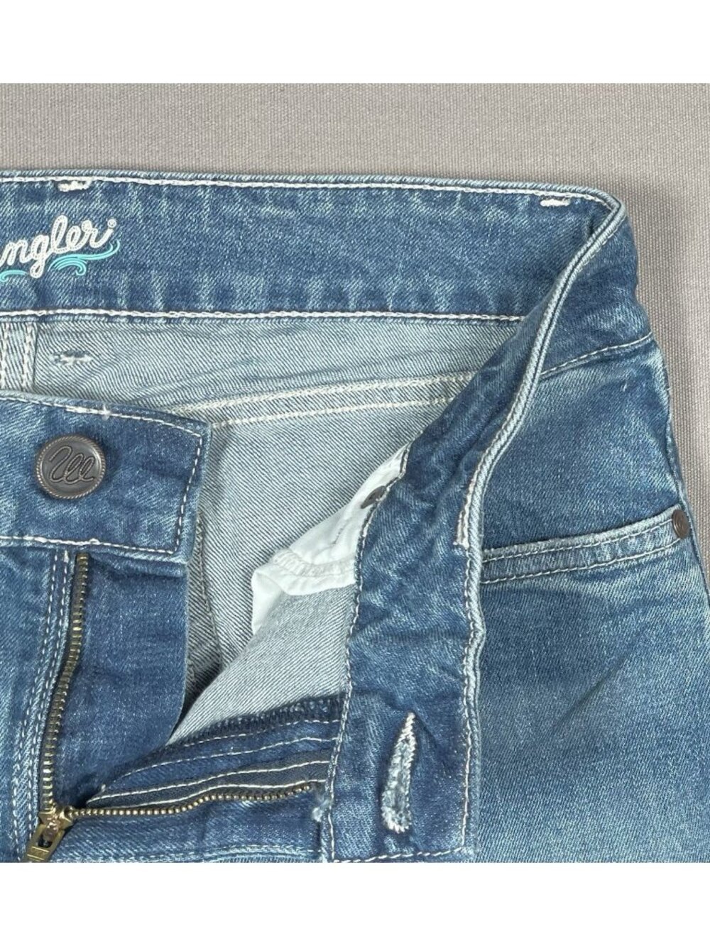 NWT Wrangler Retro Sadie Low Rise Stretch Trouser Jeans - Women Size 30/9 X 32 - Picture 4 of 16